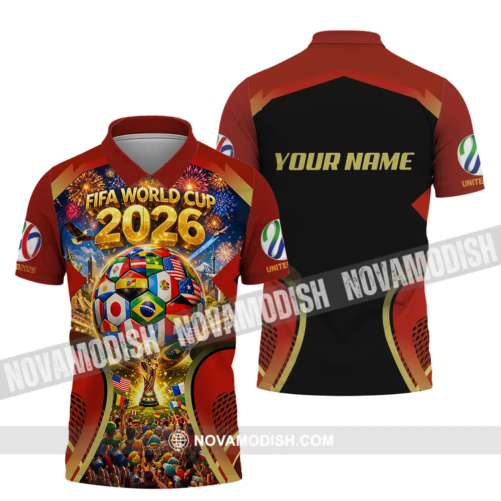 Unisex Shirt - Custom FIFA World Cup 2026 3D Shirt Polo Shirt / S T-shirt