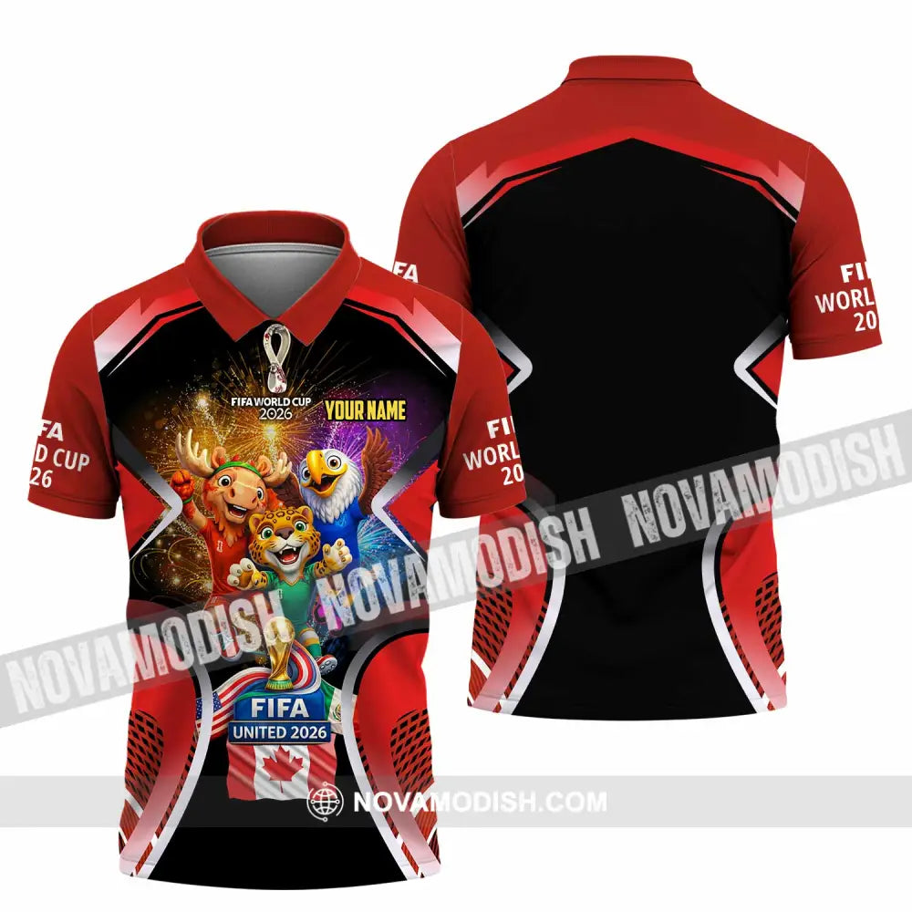 Unisex Shirt - Custom Fifa World Cup 2026 3D Shirt - Polo Shirt / S - T-shirt