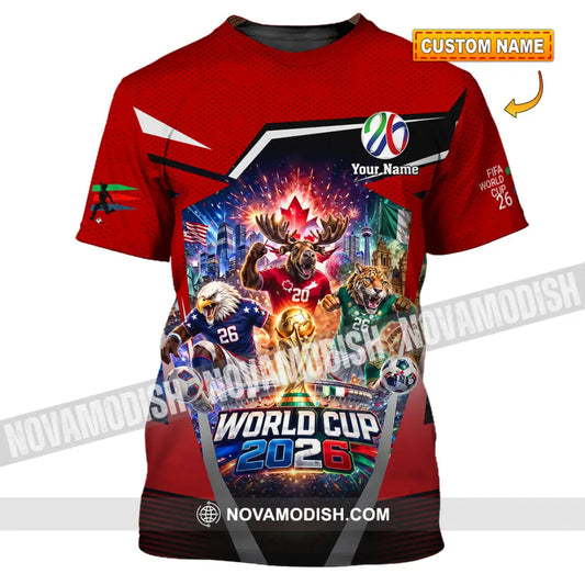 Unisex Shirt - Custom Fifa World Cup 2026 3D Shirt - T-shirt