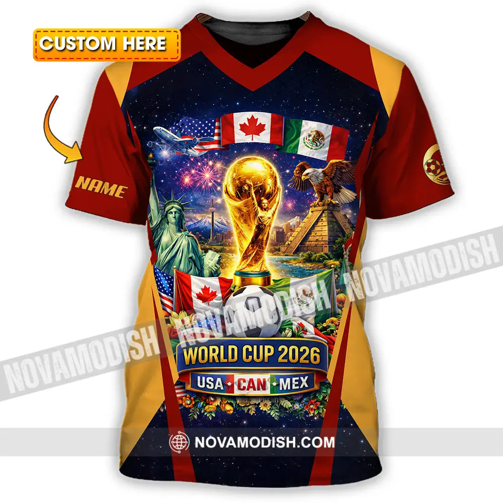 Unisex Shirt - Custom FIFA World Cup 2026 3D Shirt T-shirt