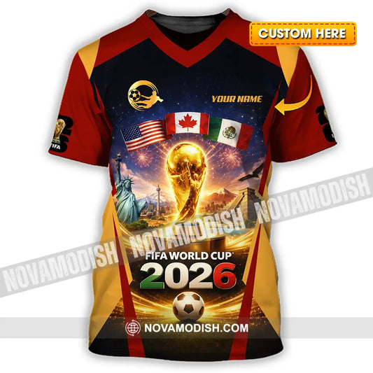 Unisex Shirt - Custom Fifa World Cup 2026 3D Shirt T-shirt