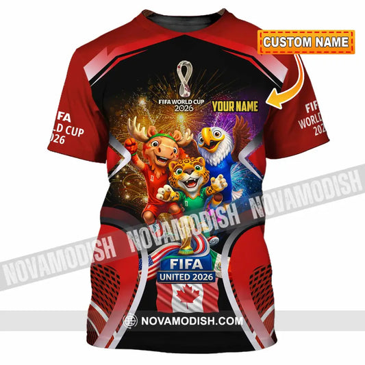 Unisex Shirt - Custom Fifa World Cup 2026 3D Shirt - T-shirt
