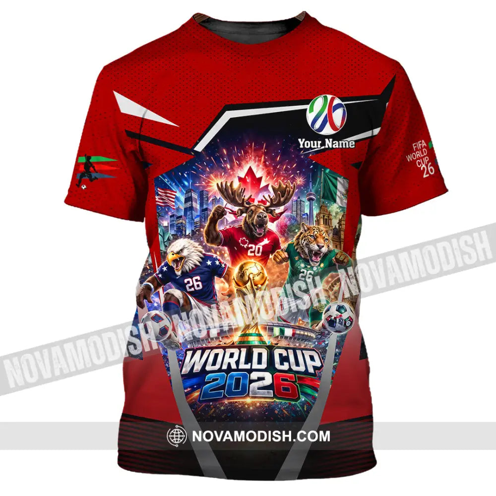 Unisex Shirt - Custom Fifa World Cup 2026 3D Shirt - T-Shirt / S - T-shirt