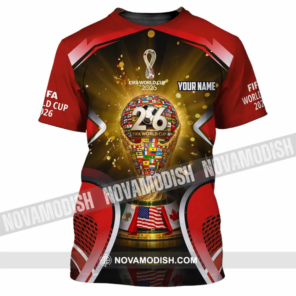 Unisex Shirt - Custom Fifa World Cup 2026 3D Shirt - T-Shirt / S - T-shirt