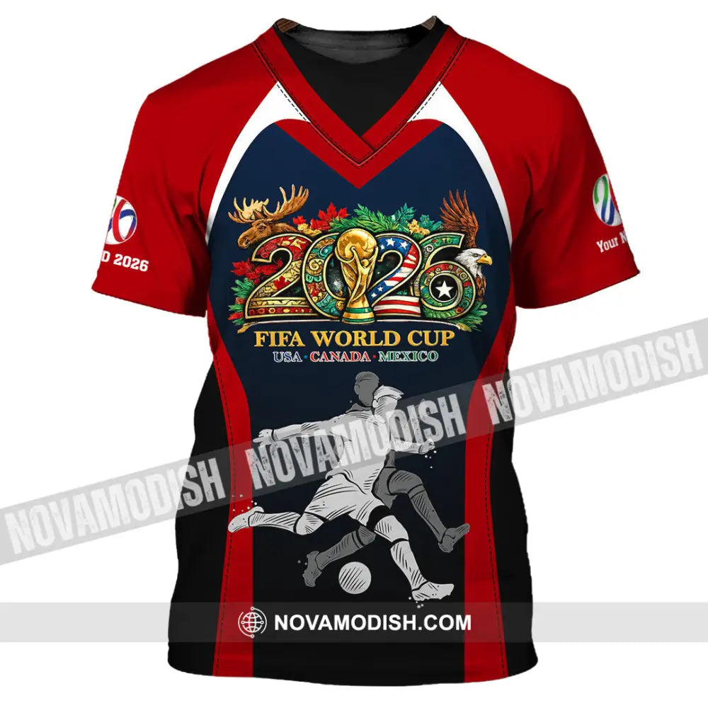 Unisex Shirt - Custom Fifa World Cup 2026 3D Shirt - T-Shirt / S - T-shirt