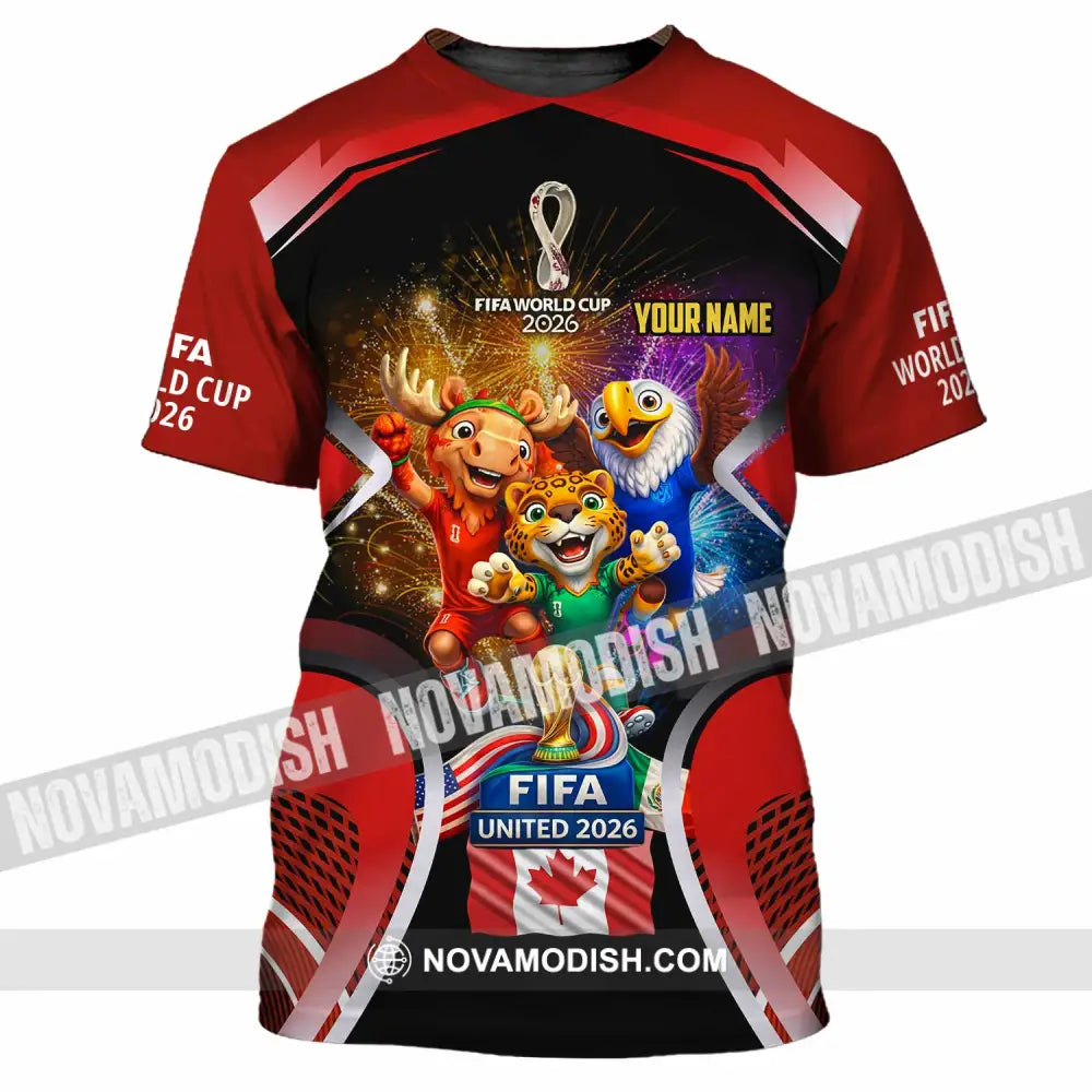 Unisex Shirt - Custom Fifa World Cup 2026 3D Shirt - T-Shirt / S - T-shirt
