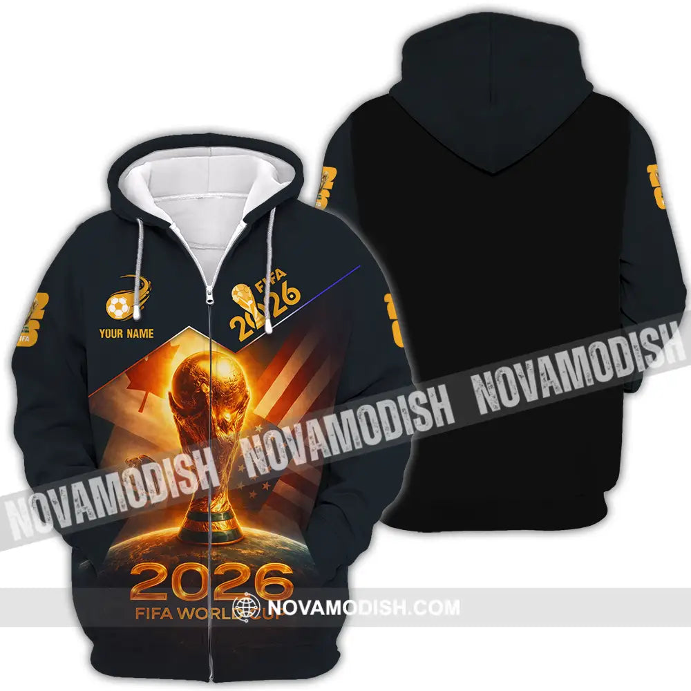 Unisex Shirt - Custom Fifa World Cup 2026 3D Shirt Zipper Hoodie / S T-shirt