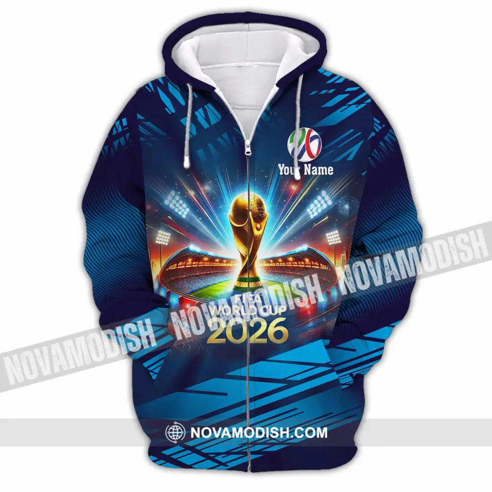Unisex Shirt - Custom Fifa World Cup 2026 3D Shirt Zipper Hoodie / S T-shirt