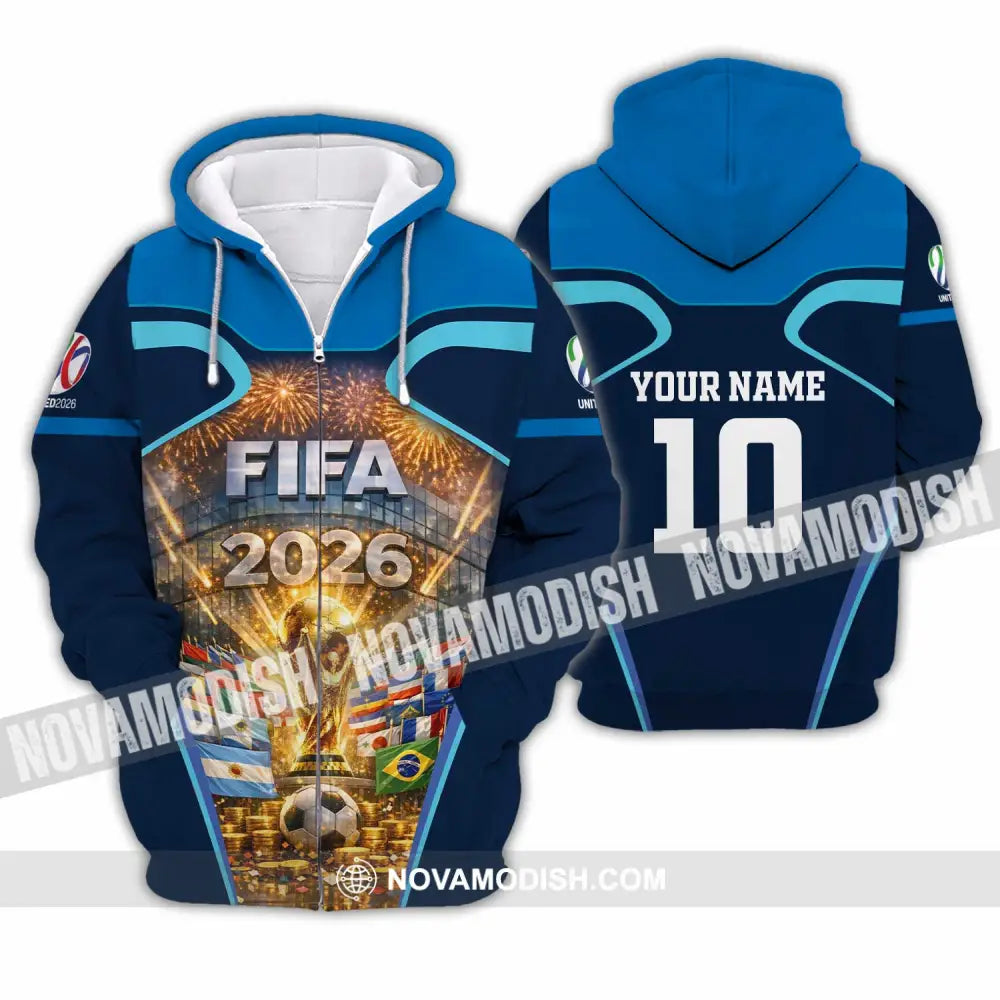 Unisex Shirt - Custom Fifa World Cup 2026 3D Shirt Zipper Hoodie / S T-shirt