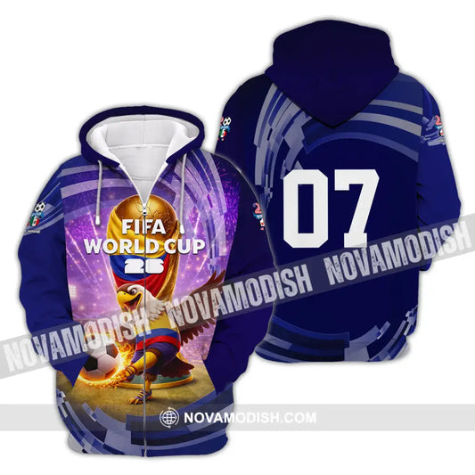 Unisex Shirt - Custom Fifa World Cup 2026 3D Shirt Zipper Hoodie / S T-shirt