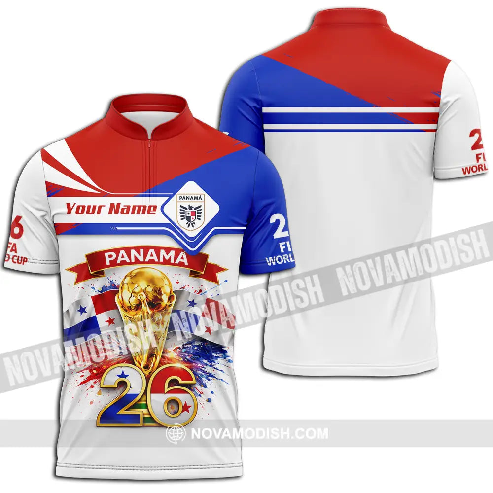Unisex Shirt - Custom Fifa World Cup 2026 3D Shirt - Zipper Polo Shirt / S - T-shirt