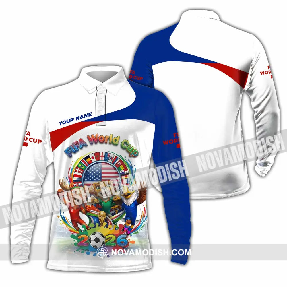 Unisex Shirt - Custom Fifa World Cup 2026 Shirt - Long Sleeve Polo / S - T-shirt