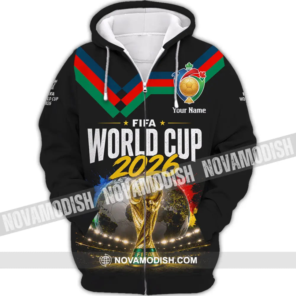 Unisex Shirt - Custom FIFA World Cup 2026 Shirt - Zipper Hoodie / S - T-shirt