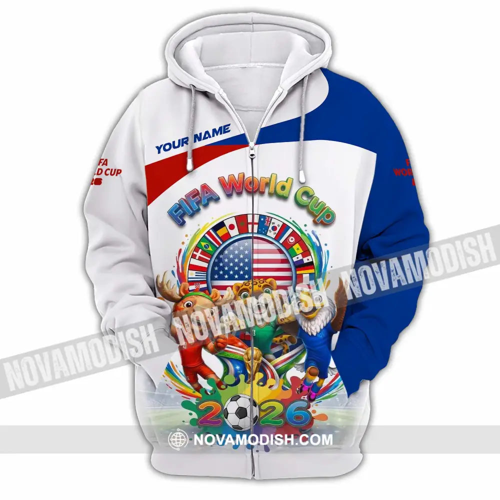 Unisex Shirt - Custom Fifa World Cup 2026 Shirt - Zipper Hoodie / S - T-shirt