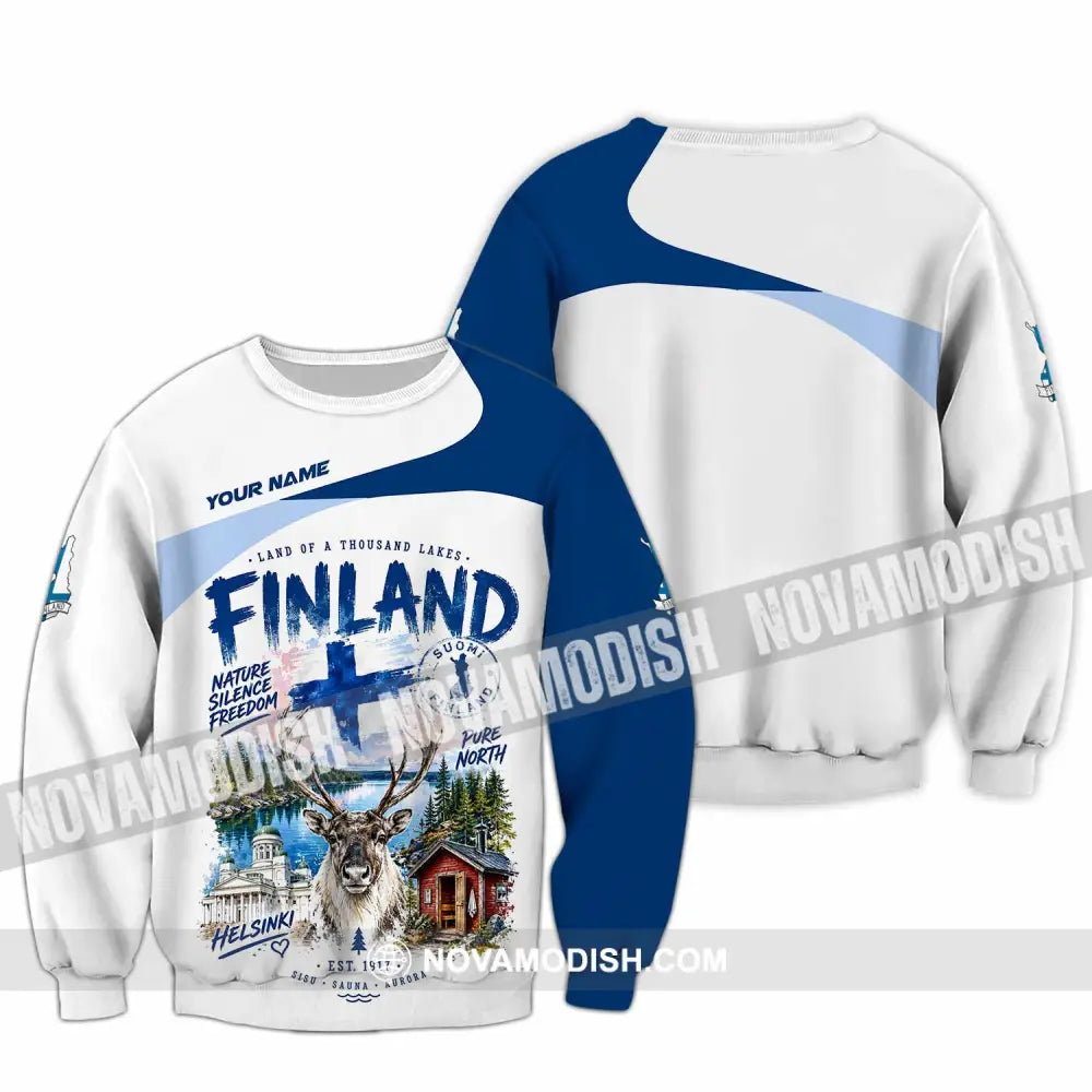 Unisex Shirt - Custom Finland Shirt - Long Sleeve / S - T-shirt