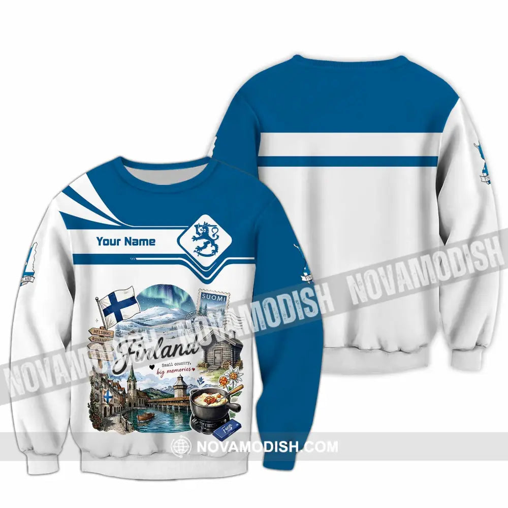 Unisex Shirt - Custom Finland Shirt - Long Sleeve / S - T-shirt