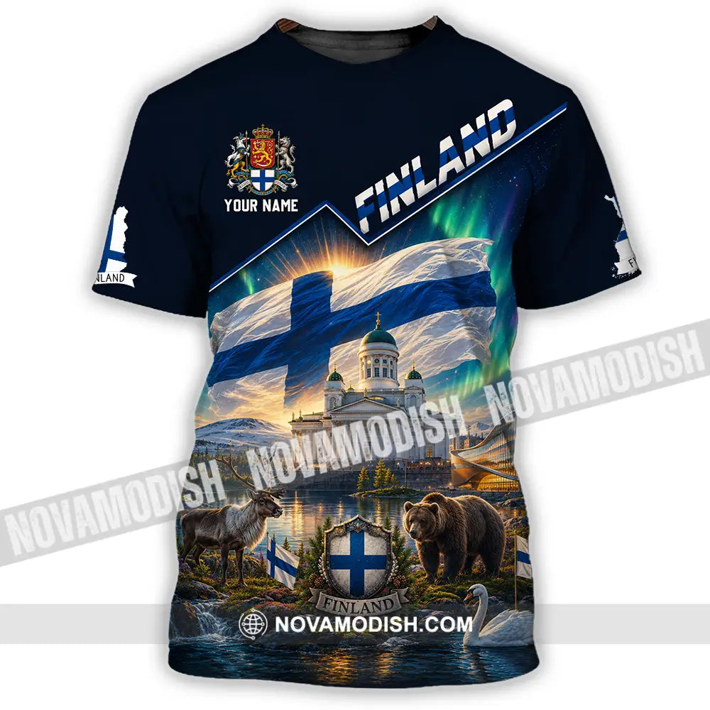 Unisex Shirt - Custom Finland Shirt - T-Shirt / S - T-shirt