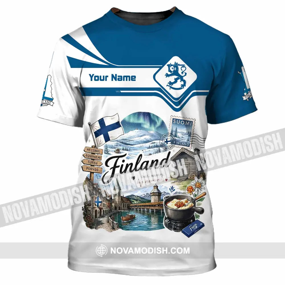 Unisex Shirt - Custom Finland Shirt - T-Shirt / S - T-shirt