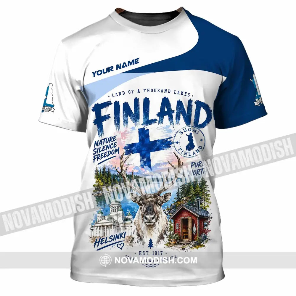 Unisex Shirt - Custom Finland Shirt - T-Shirt / S - T-shirt