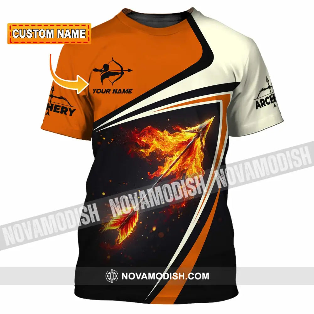 Unisex Shirt - Custom Fire Archery Lover Shirt T-shirt