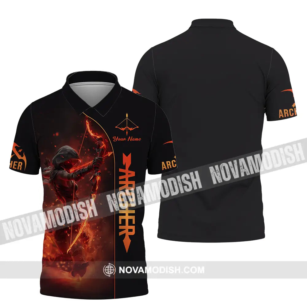 Unisex Shirt - Custom Fire Archery Shirt Polo Shirt / S T-shirt