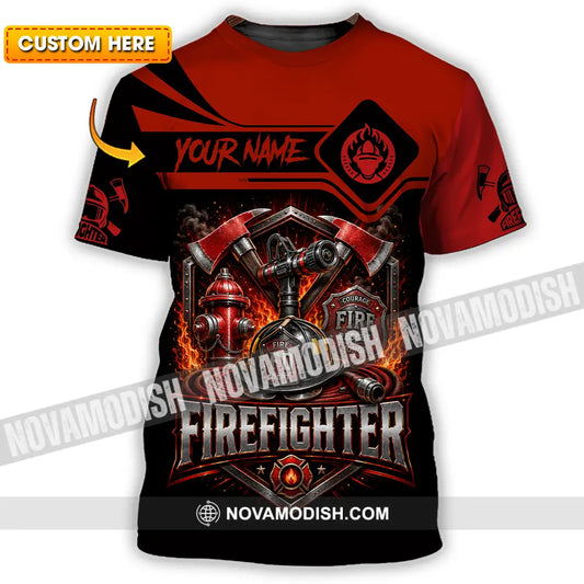 Unisex Shirt - Custom Fire Fighter Shirt - T-Shirt / S - T-shirt