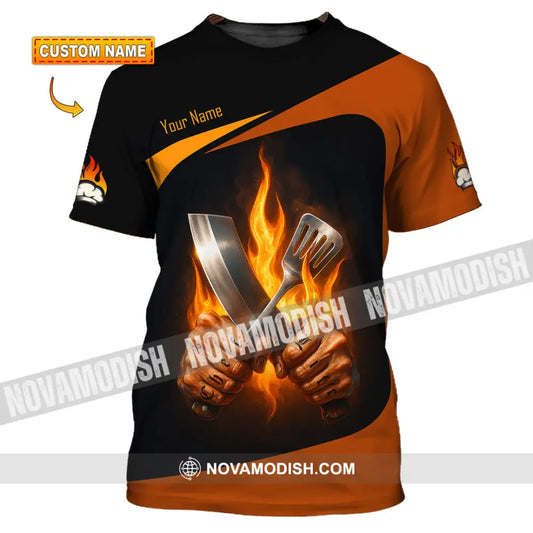 Unisex Shirt - Custom Fire Master Chef Shirt T-shirt