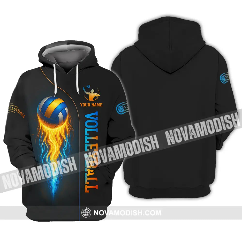 Unisex Shirt - Custom Fire Volleyball Shirt Hoodie / S T-shirt