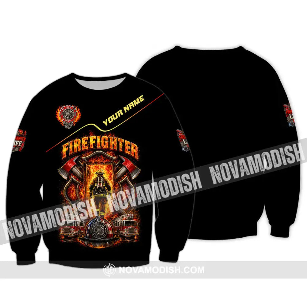Unisex Shirt - Custom Firefighter Shirt - Long Sleeve / S - T-shirt