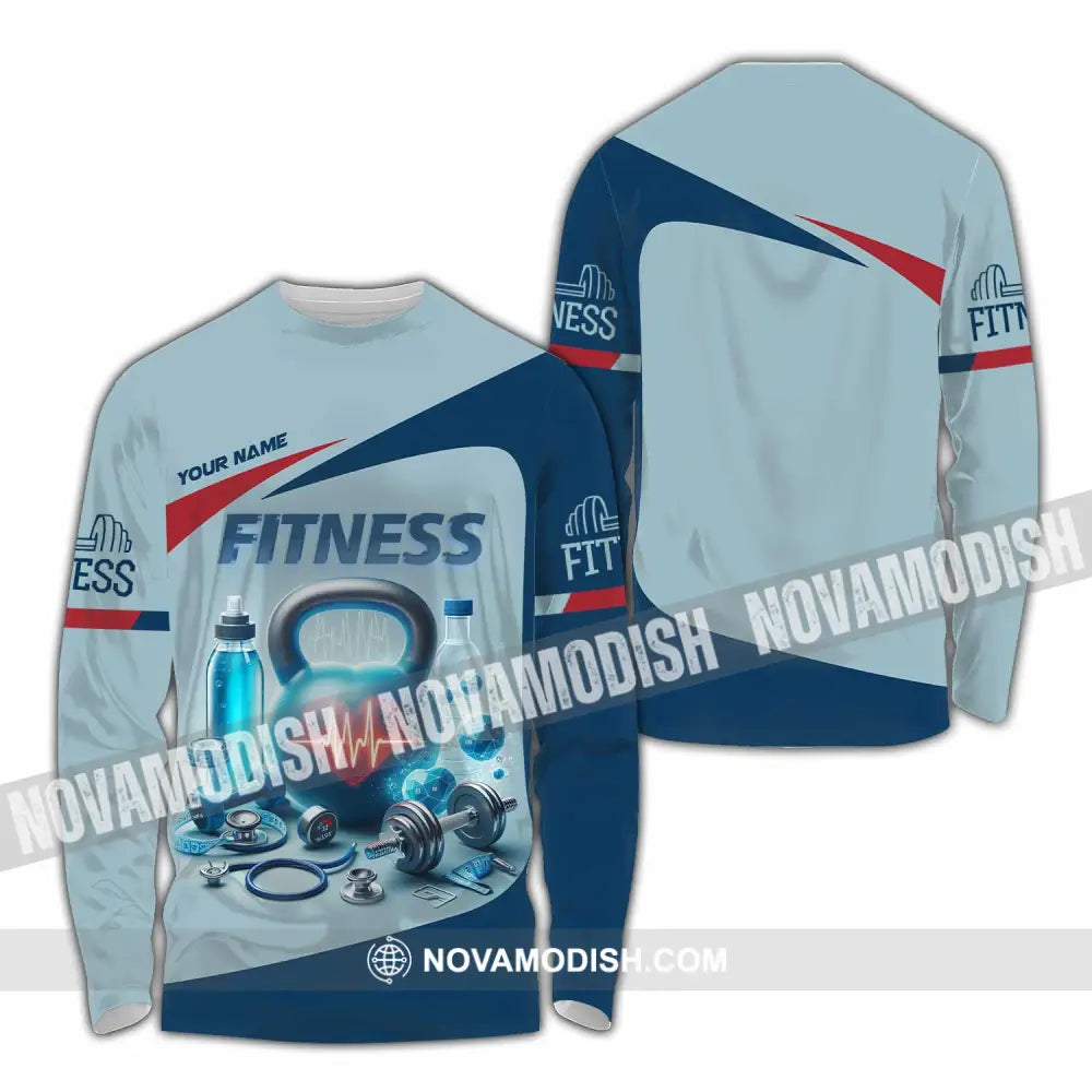 Unisex Shirt - Custom Fitness Shirt Long Sleeve Shirt / S T-shirt