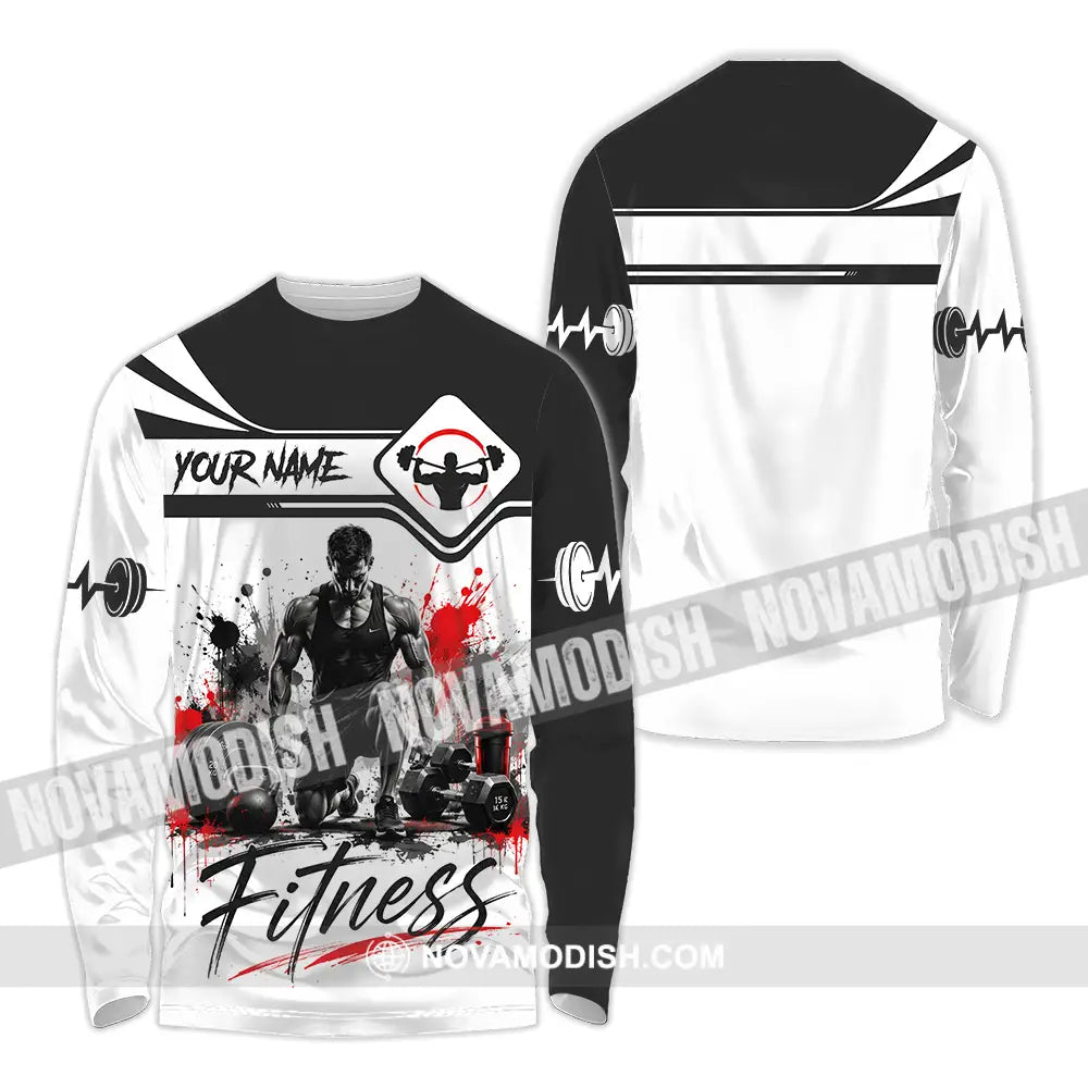 Unisex Shirt - Custom Fitness Shirt - Long Sleeve Shirt / S - T-shirt