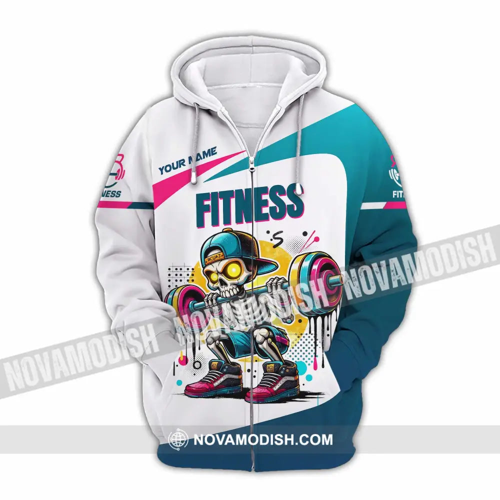 Unisex Shirt - Custom Fitness Lover Shirt Zipper Hoodie / S T-shirt