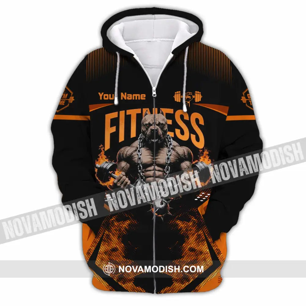 Unisex Shirt - Custom Fitness Shirt - Zipper Hoodie / S - T-shirt