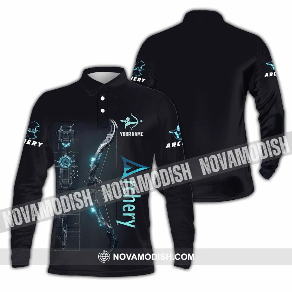 Unisex Shirt - Custom Shirt For Archery Player Long Sleeve Polo / S T-shirt