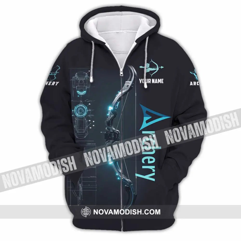 Unisex Shirt - Custom Shirt For Archery Player Zipper Hoodie / S T-shirt