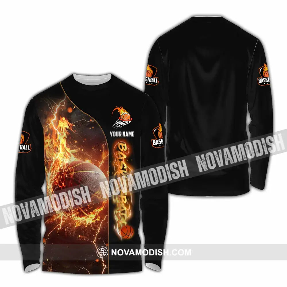Unisex Shirt - Custom Shirt For Basketball Player Long Sleeve Shirt / S T-shirt