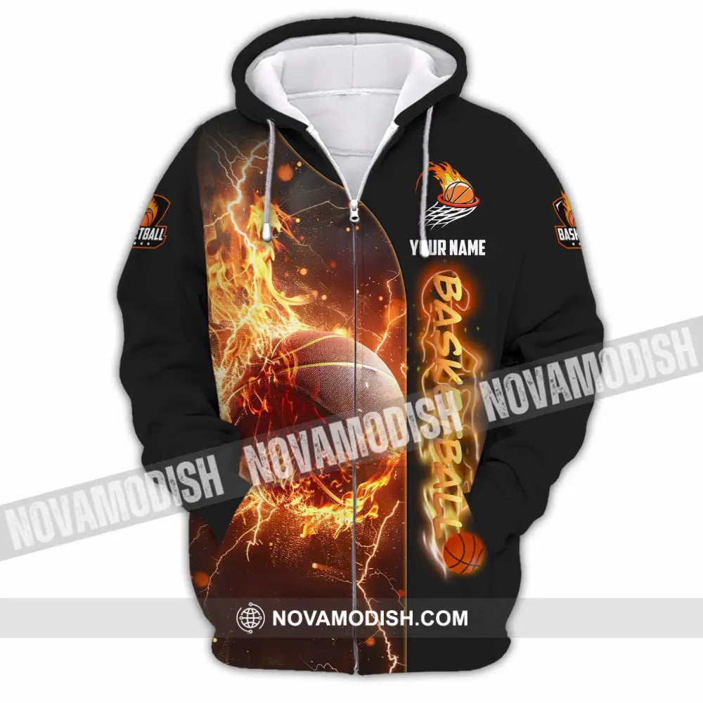 Unisex Shirt - Custom Shirt For Basketball Player Zipper Hoodie / S T-shirt