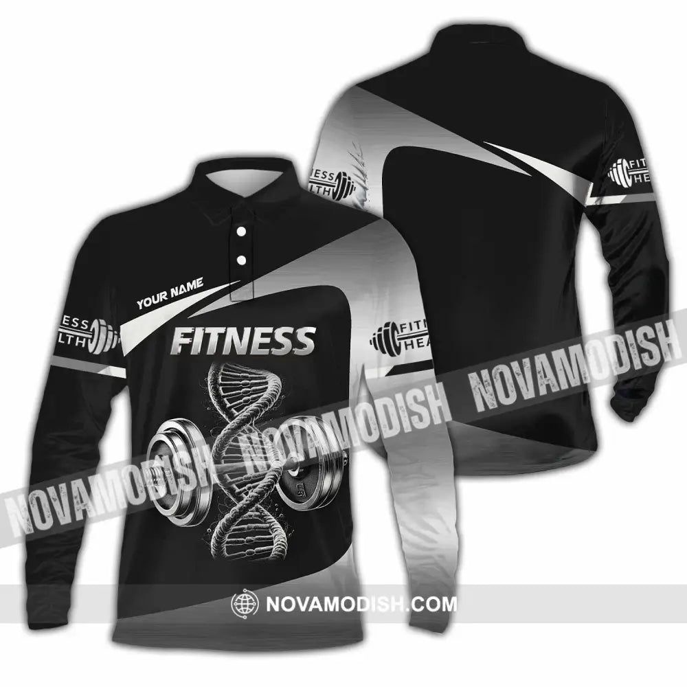 Unisex Shirt - Custom Shirt For Fitness Lover Long Sleeve Polo / S T-shirt