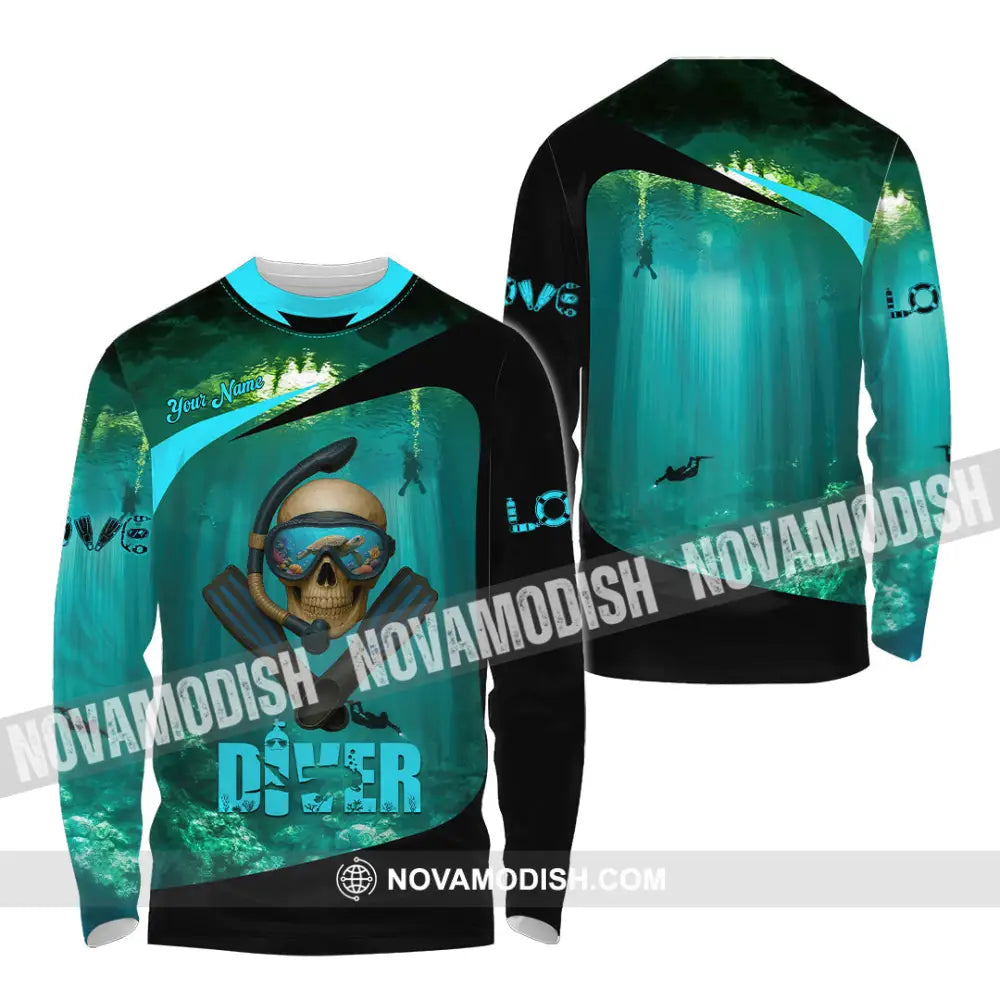 Unisex Shirt - Custom Shirt For Love Diver Long Sleeve Shirt / S T-shirt