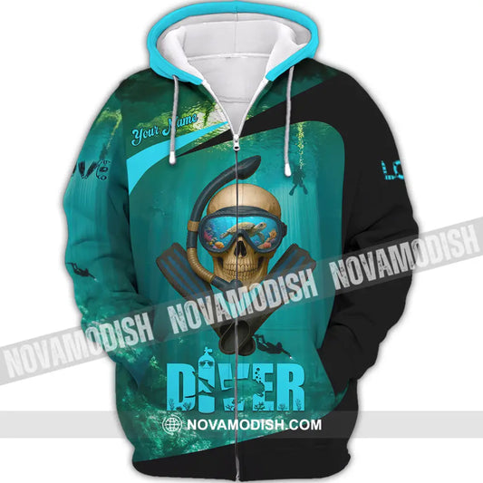 Unisex Shirt - Custom Shirt For Love Diver Zipper Hoodie / S T-shirt