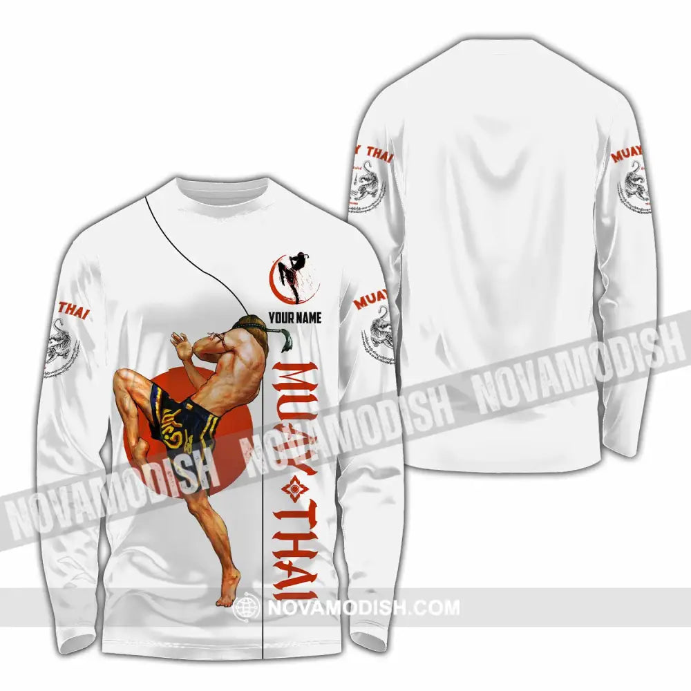 Unisex Shirt - Custom Shirt For Muay Thai Lover Long Sleeve Shirt / S T-shirt