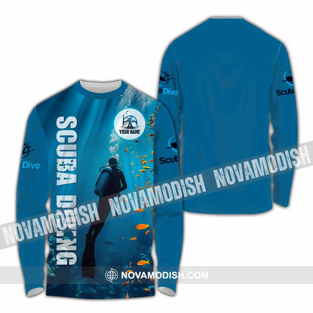 Unisex Shirt - Custom Shirt For Scuba Diving Player Long Sleeve Shirt / S T-shirt