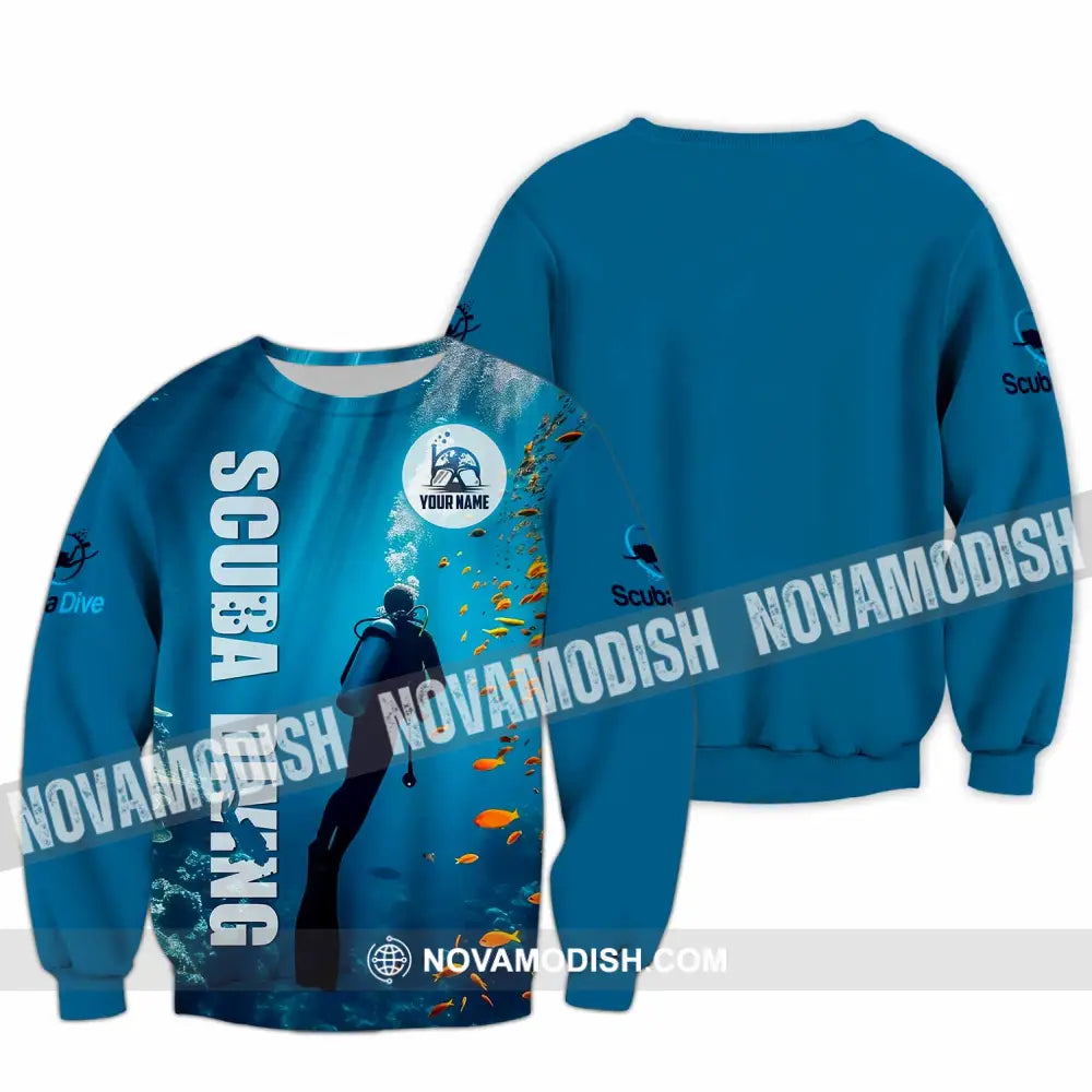 Unisex Shirt - Custom Shirt For Scuba Diving Player Long Sleeve / S T-shirt