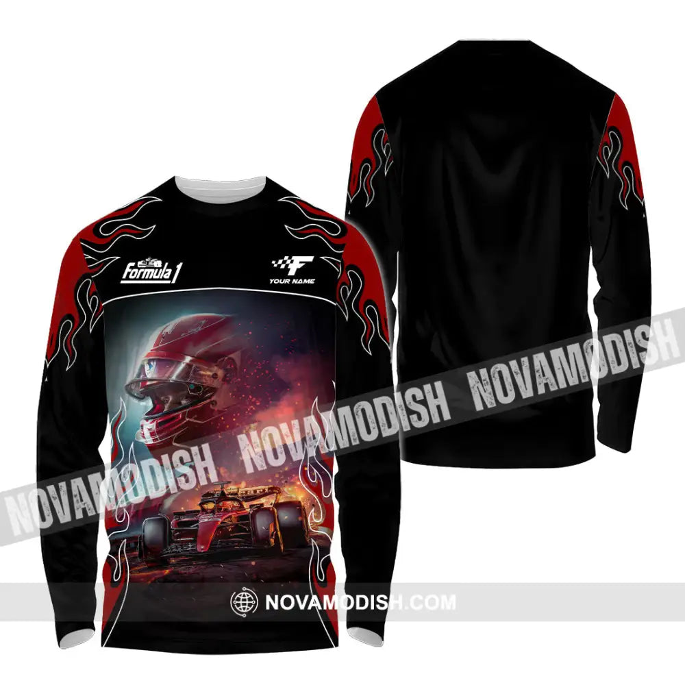 Unisex Shirt - Custom Formula 1 Shirt Long Sleeve Shirt / S T-shirt