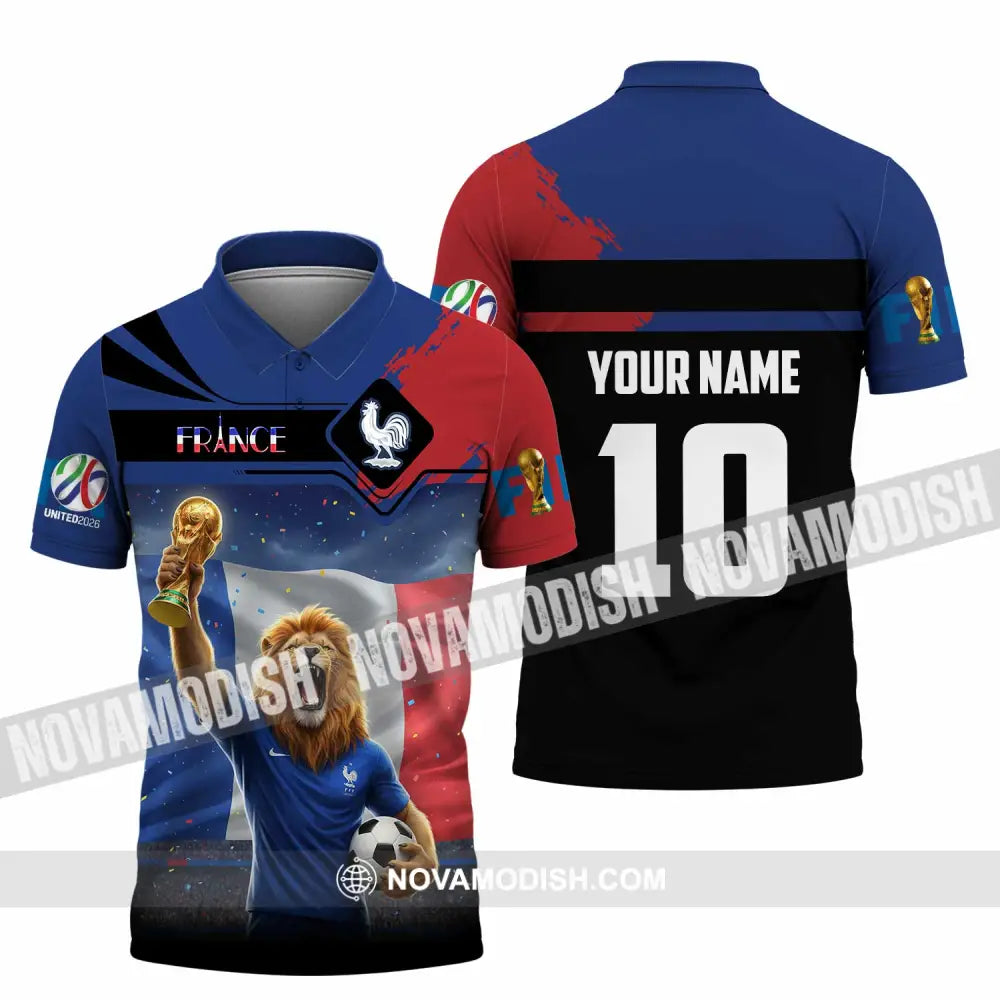 Unisex Shirt - Custom France 3D Shirt Polo Shirt / S T-shirt