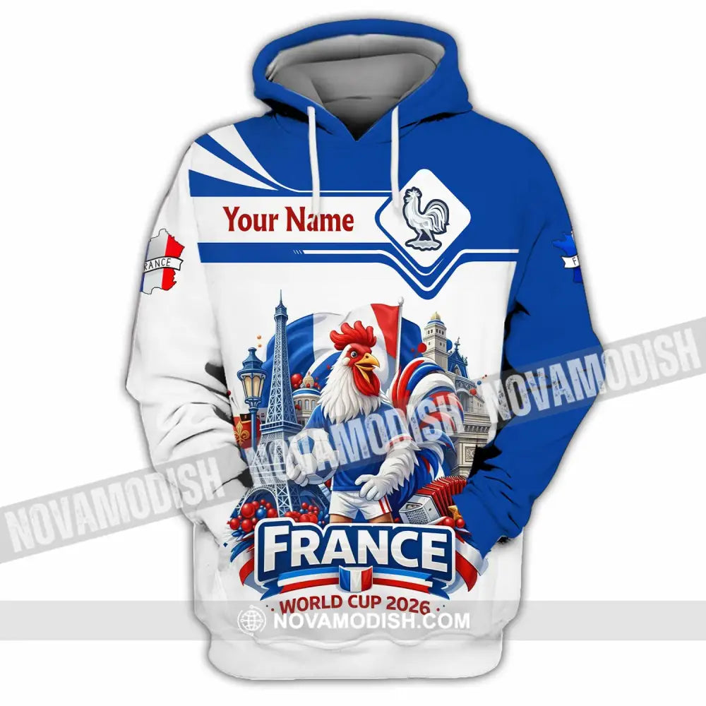 Unisex Shirt - Custom France Fifa World Cup 2026 3D Shirt Hoodie / S T-shirt