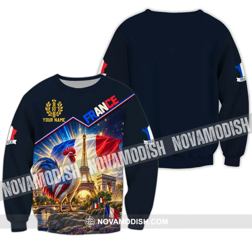 Unisex Shirt - Custom France Shirt - Long Sleeve / S - T-shirt