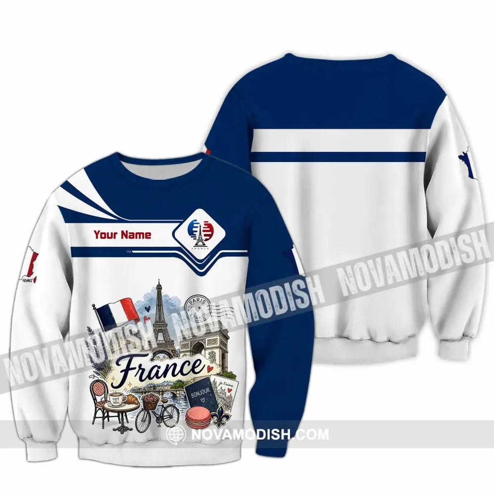 Unisex Shirt - Custom France Shirt - Long Sleeve / S - T-shirt