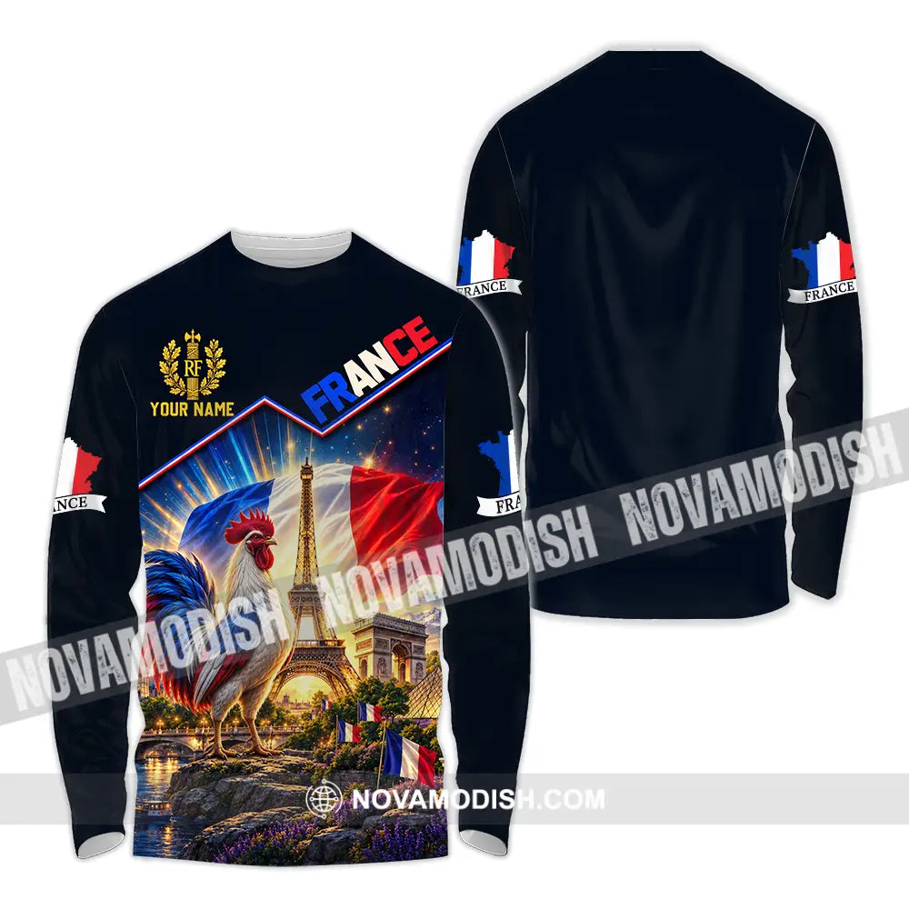 Unisex Shirt - Custom France Shirt - Long Sleeve Shirt / S - T-shirt
