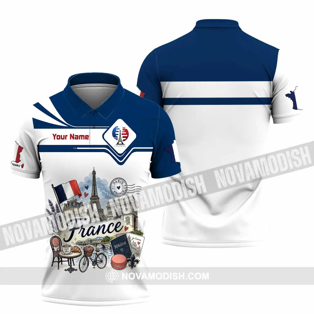 Unisex Shirt - Custom France Shirt - Polo Shirt / S - T-shirt